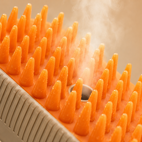 Steam Powered Pet Grooming Brush